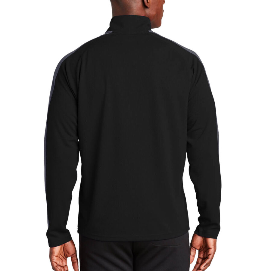 ST861-Sport-Tek® Sport-Wick® Textured Colorblock 1/4-Zip Pullover - Image 5